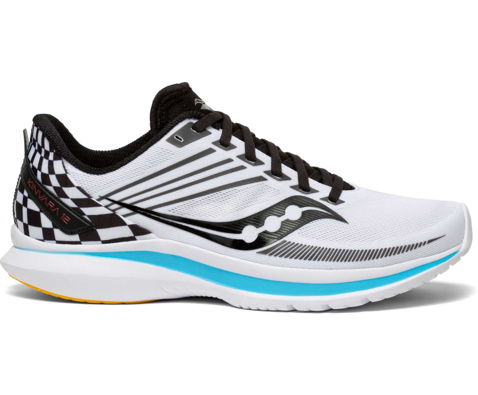 Saucony Kinvara 12 Men\'s Running Shoes White / Black | Canada 532SGLO